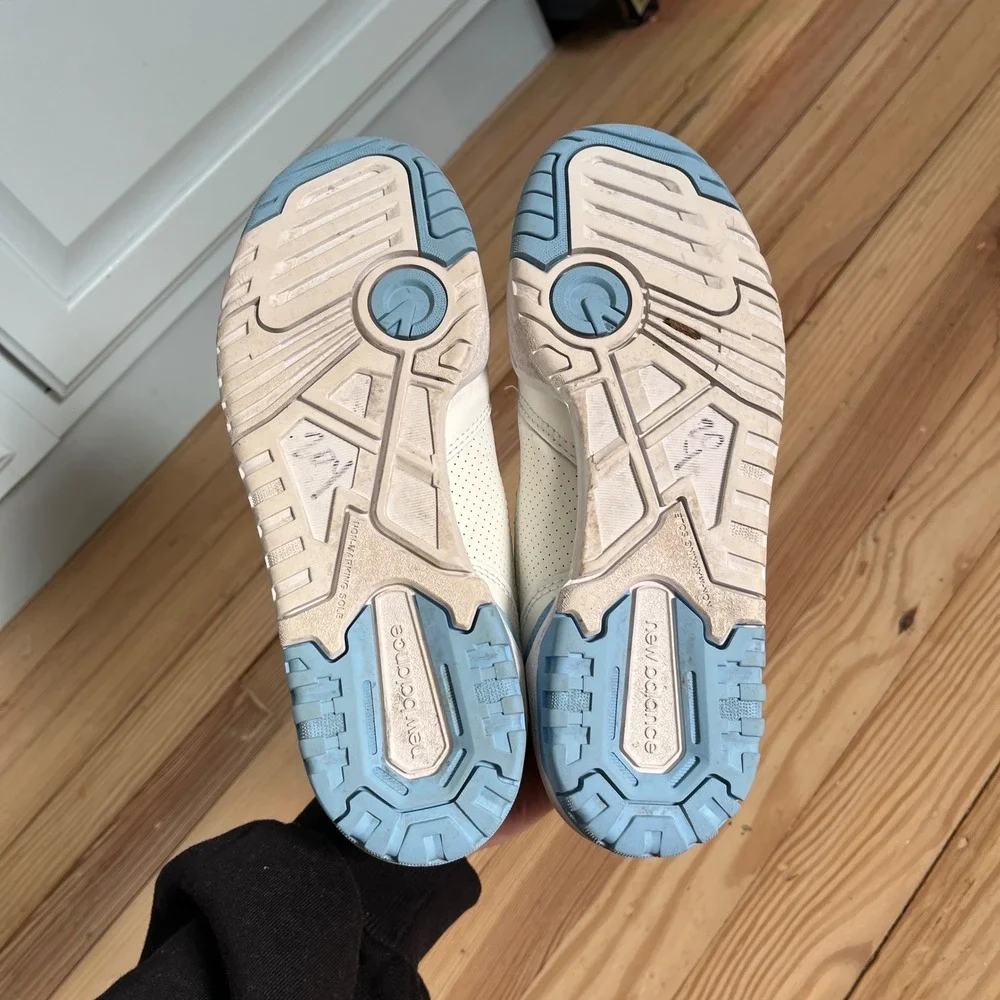 New Balance 550 Women Size 7 Blue Haze White Athletic Retro Sneaker BBW550BC - Picture 6 of 9